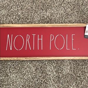 Rae Dunn North Pole sign